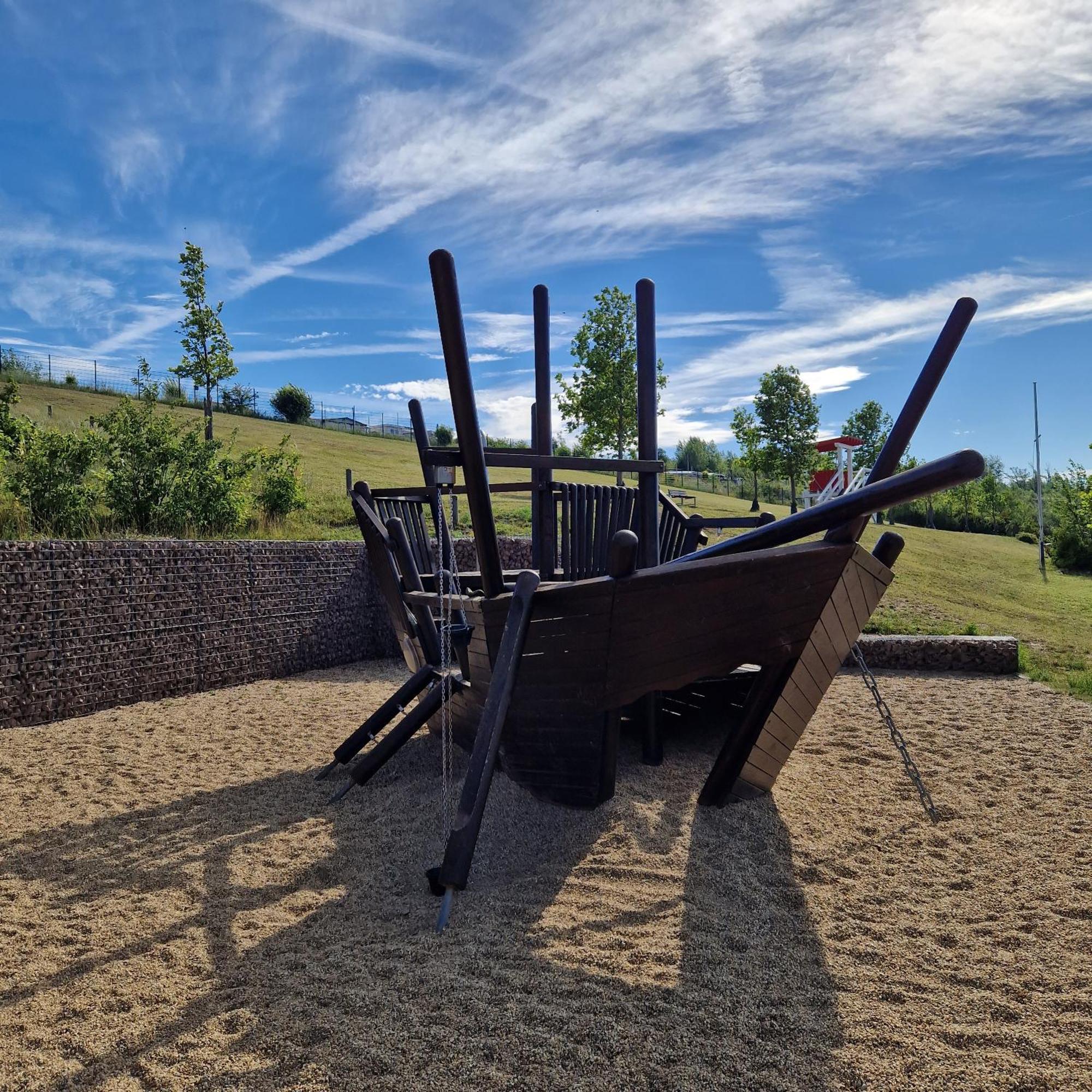 Ferienhaus Seezeit Direkt Am Geiseltalsee Mit Sauna Villa Mucheln Buitenkant foto