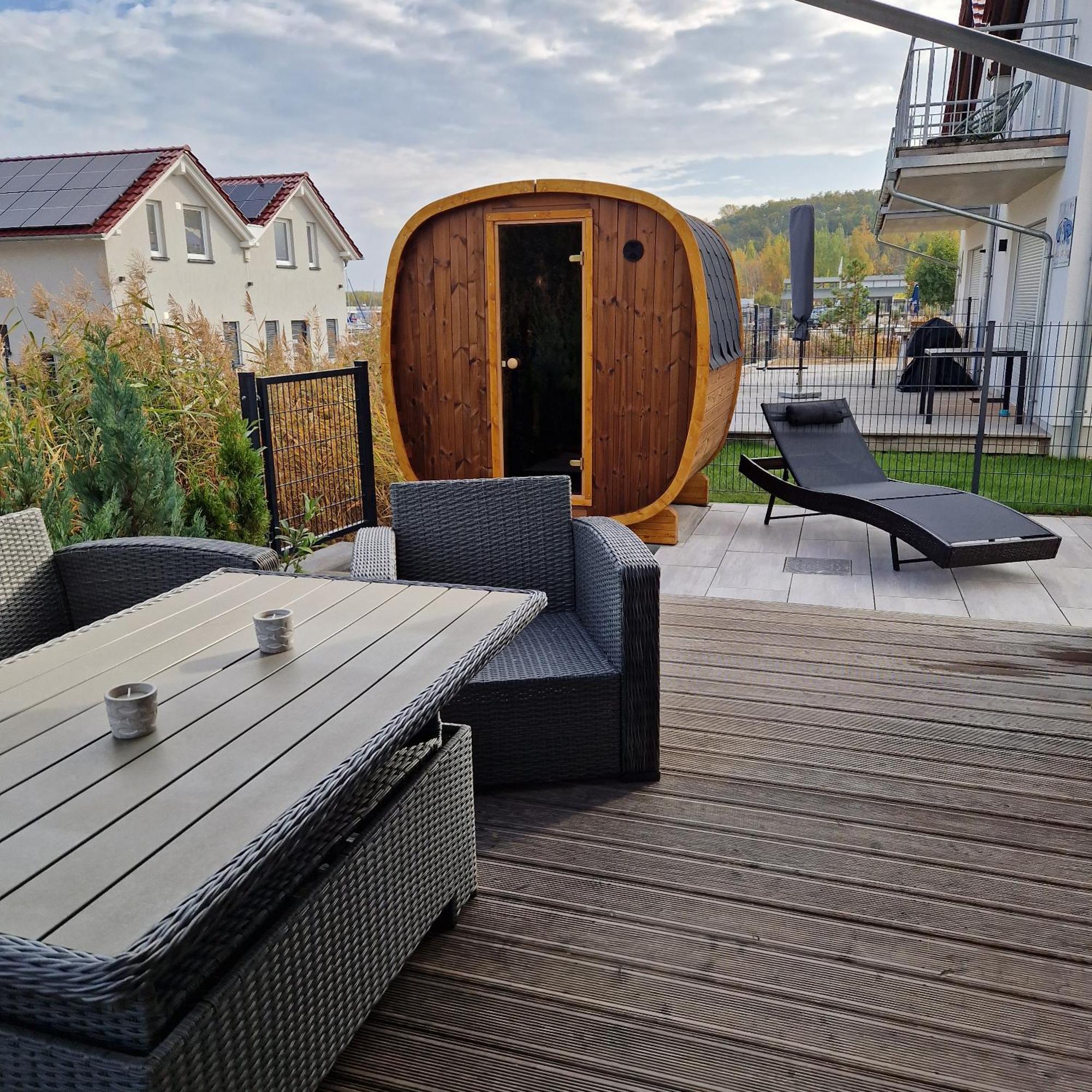 Ferienhaus Seezeit Direkt Am Geiseltalsee Mit Sauna Villa Mucheln Buitenkant foto